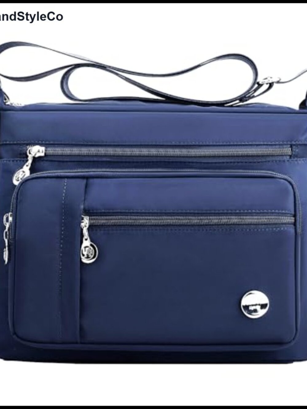 Waterproof Nylon Tote Satchel with Multiple Pockets Crossbody Handbag